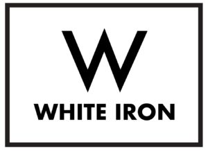 Wite-iron-black type with border